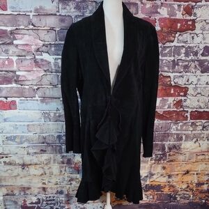 Suzanne Somers Suede 3/4 Length Duster